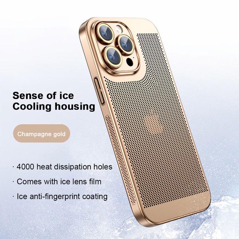 Ultra-thin Ice Sense Cooling Mesh Phone Case For iPhone Anti-fingerpri –  Luxelyy